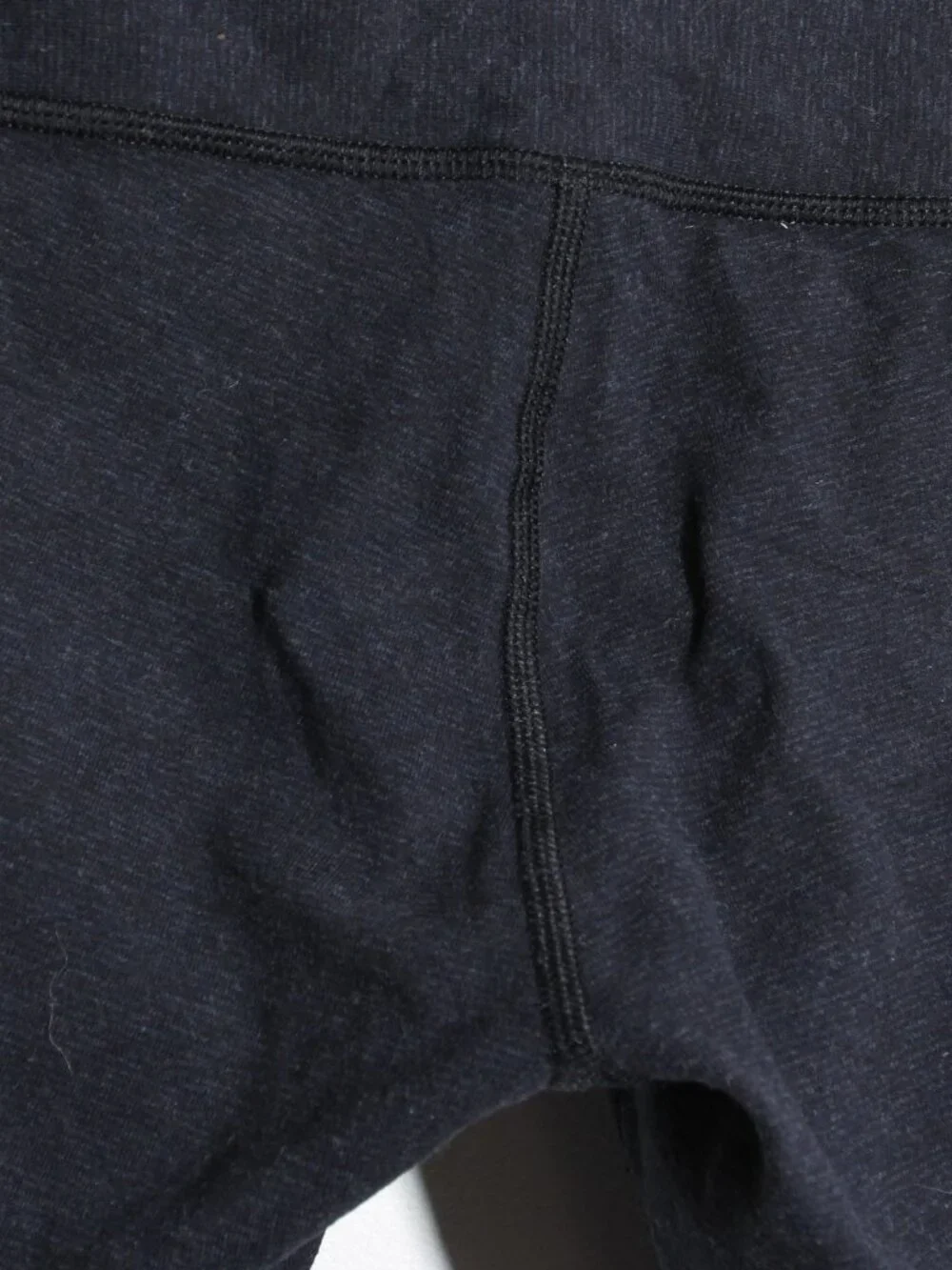 Lululemon Wunder Under Pant (Hi-Rise) Leggings *Cotton Heathered Naval Blue Sz 6